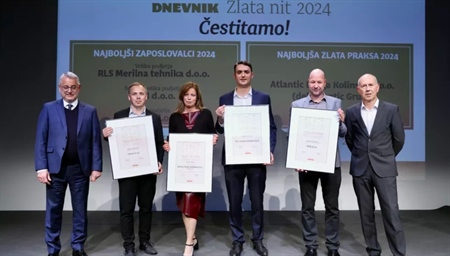 RCM d.o.o. med najboljšimi zaposlovalci v Sloveniji – prejemnik priznanja Zlata nit 2024