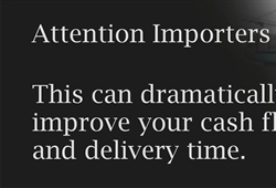 Attention, importers!