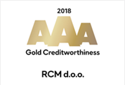 In Forwarding agency RCM d.o.o. we are proud to have achieved the Golden Creditworthiness Certificate of Excellence in Creditworthiness 2018