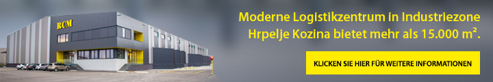 Moderne Logistikzentrum in Industriezone Hrpelje Kozina bietet mehr als 15.000 m².